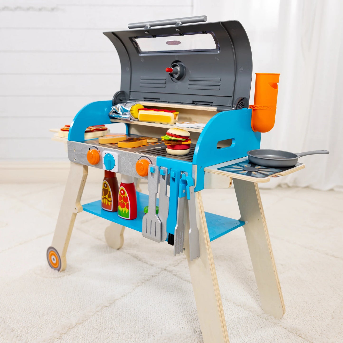 Interactive Pretend BBQ Kitchen Playset