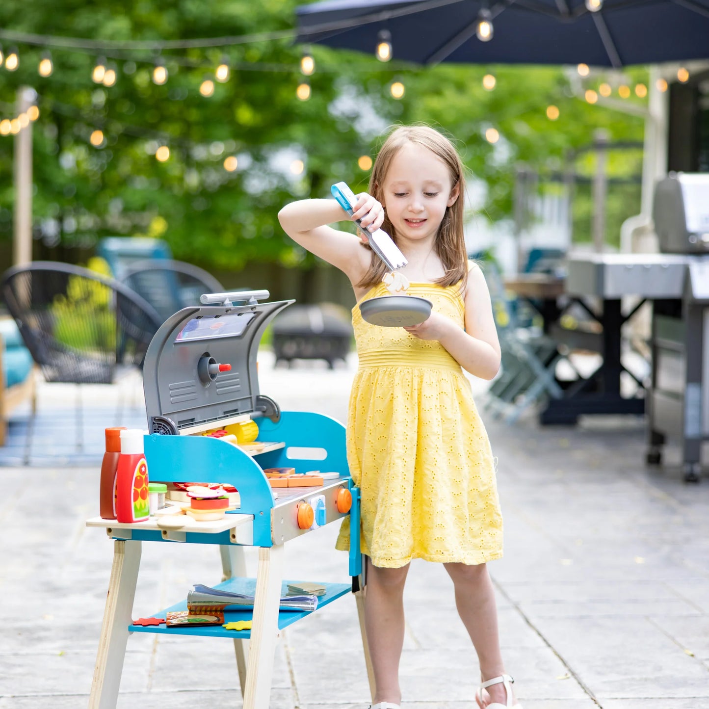 Interactive Pretend BBQ Kitchen Playset
