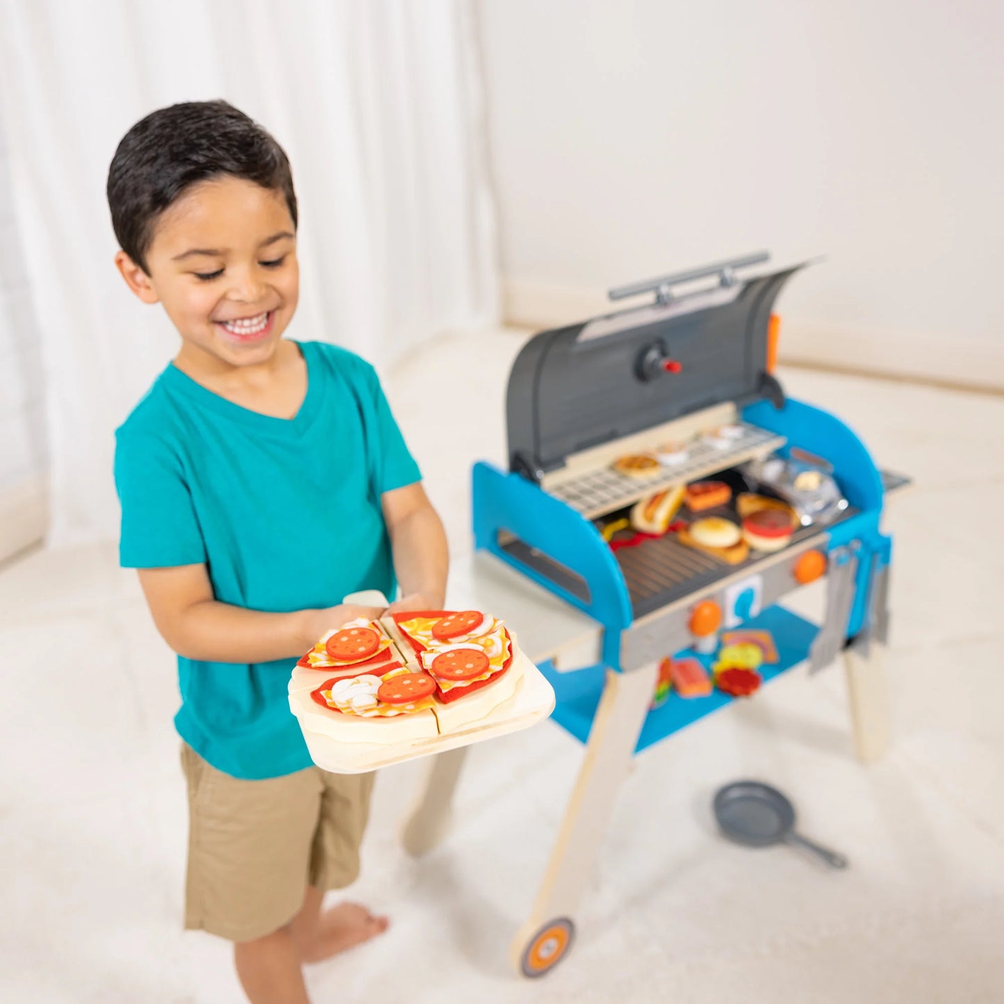 Interactive Pretend BBQ Kitchen Playset