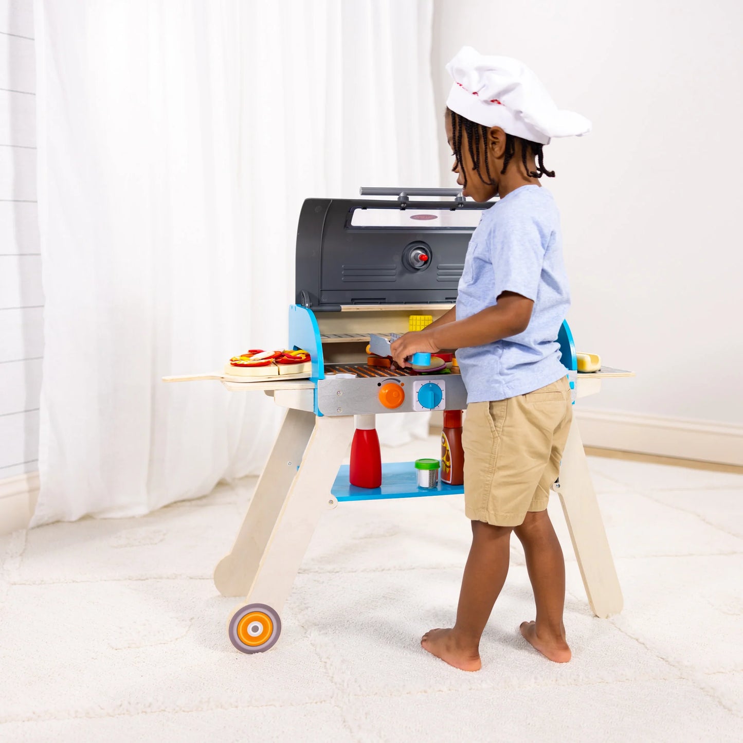 Interactive Pretend BBQ Kitchen Playset
