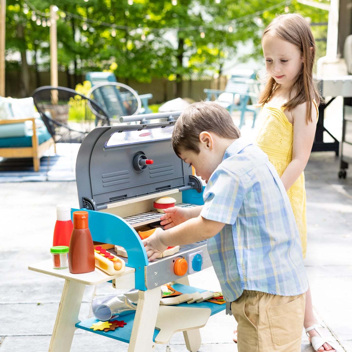 Interactive Pretend BBQ Kitchen Playset