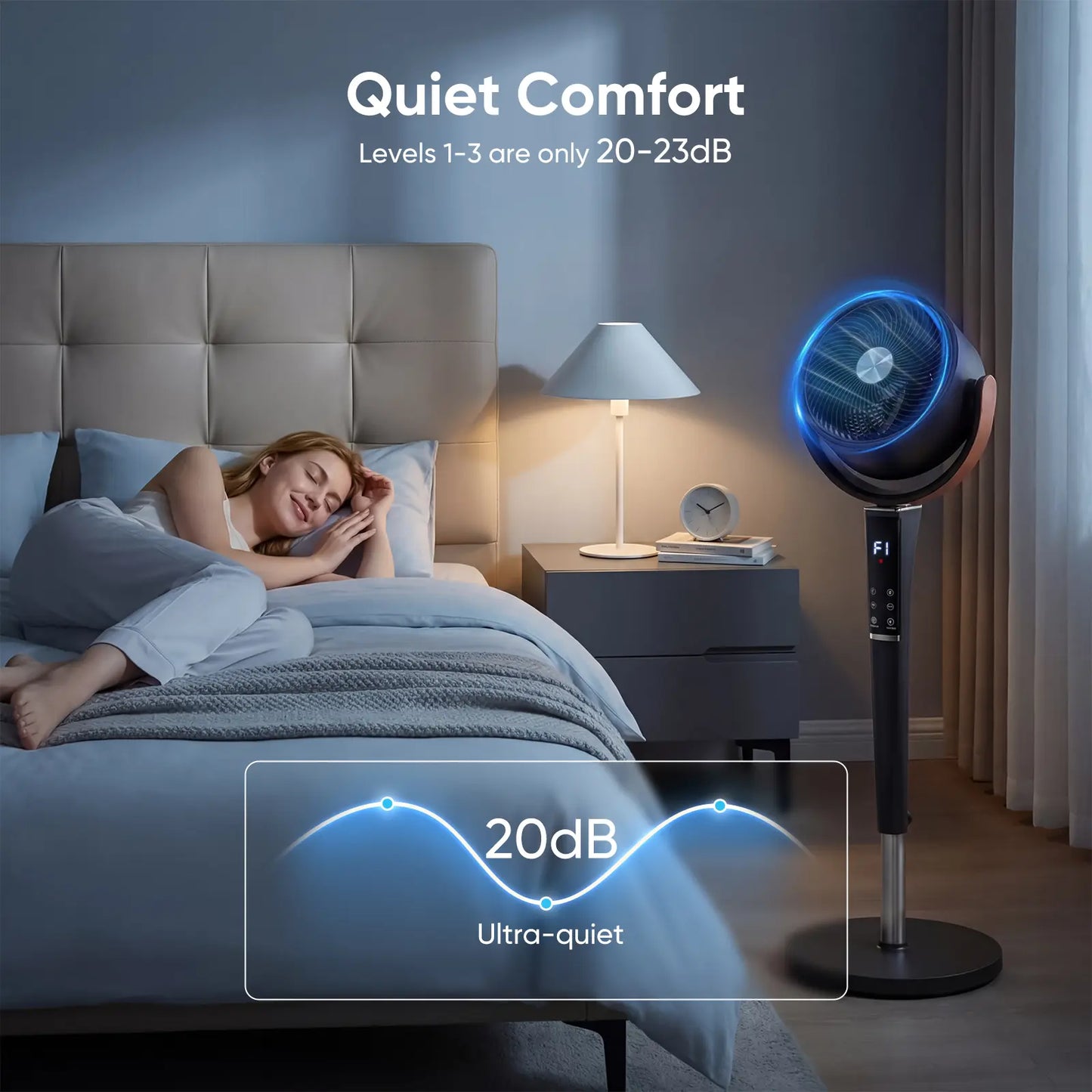 Pro Breeze Smart Oscillating Floor Fan