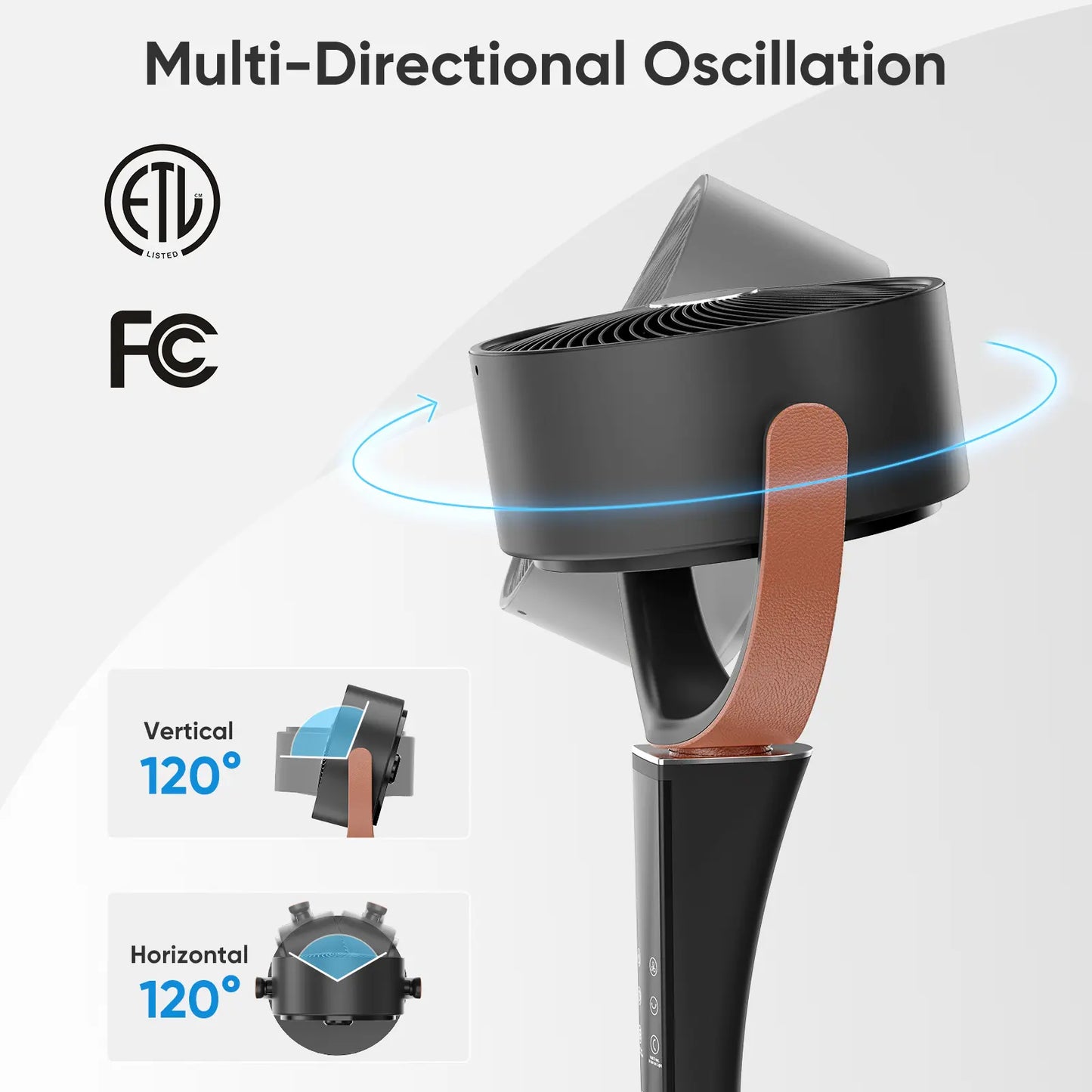 Pro Breeze Smart Oscillating Floor Fan